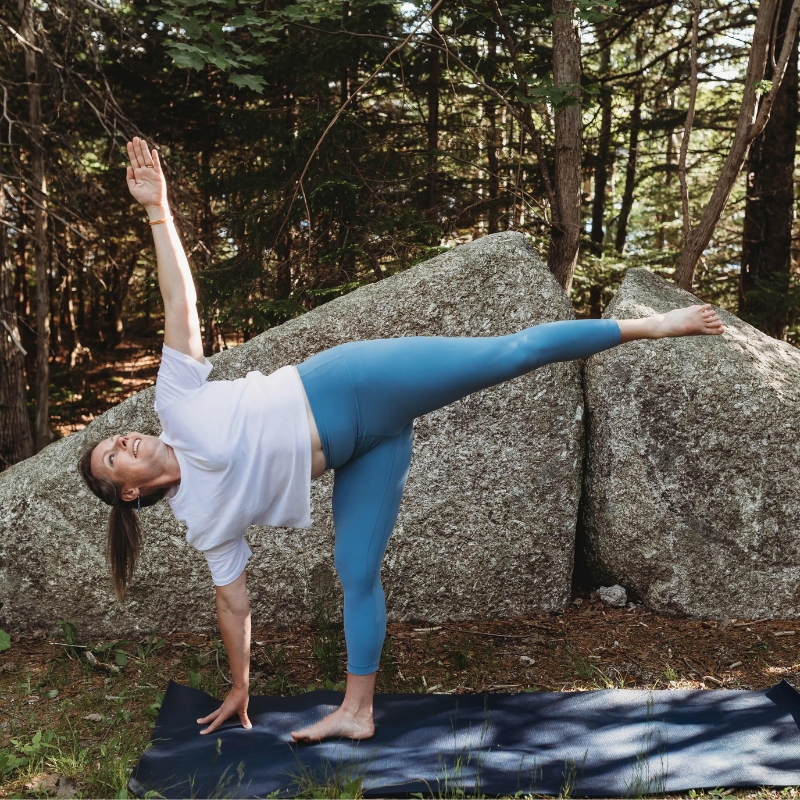 Ardha Chandrasana Balancing Practice with Michelle Robinson AumAtHome